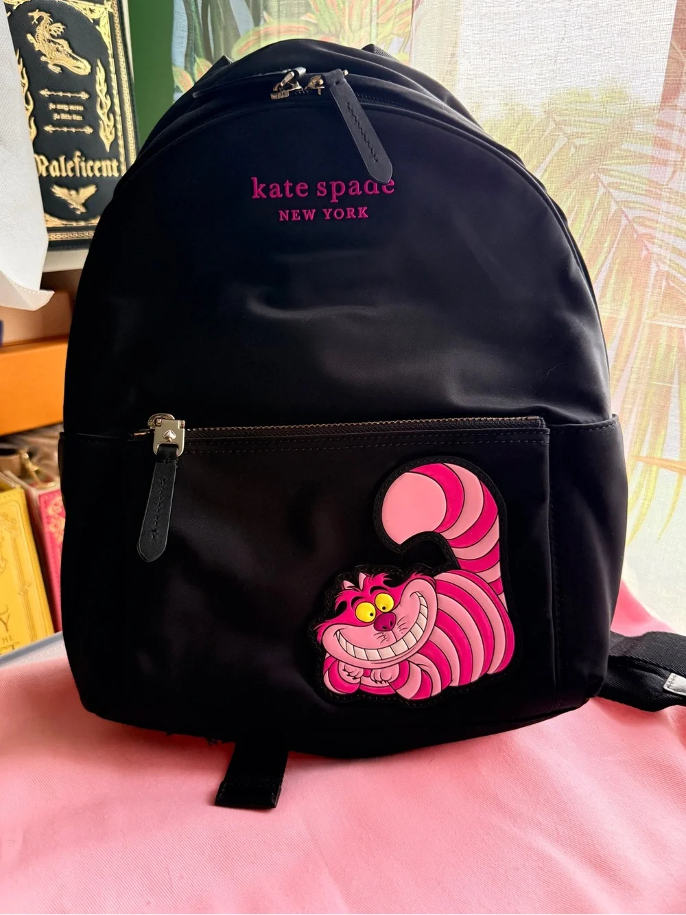 Kate Spade Disney Cheshire Cat Backpack and Wallet Set